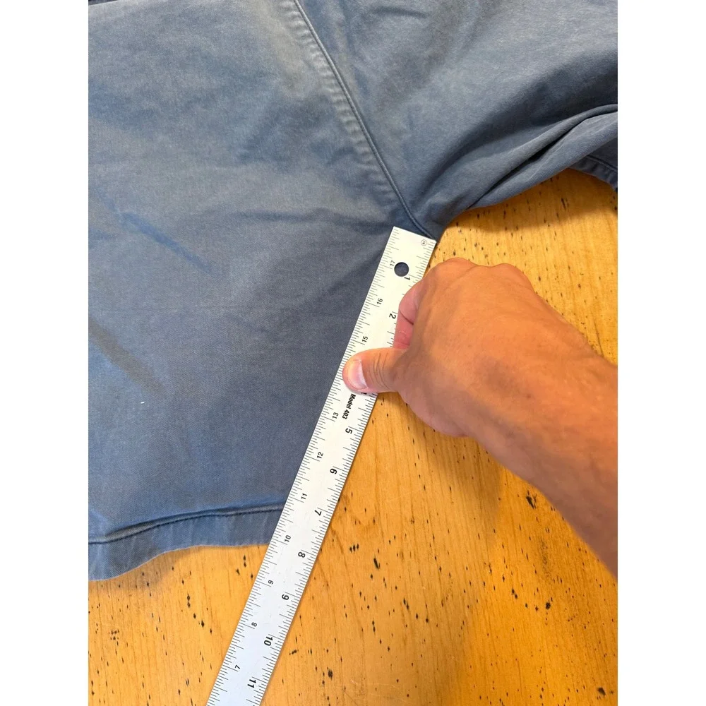 Flint and Tinder 365 Short Size 33 Slate Blue Cotton Stretch Chino Casual Mens